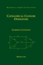 Categorical Closure Operators