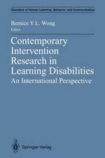 Contemporary Intervention Research in Learning Disabilities: An International Perspective