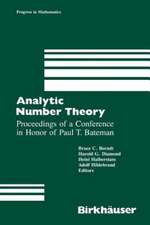 Analytic Number Theory: Proceedings of a Conference in Honor of Paul T. Bateman