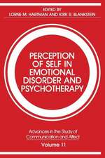 Perception of Self in Emotional Disorder and Psychotherapy