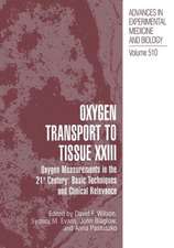 Oxygen Transport To Tissue XXIII: Oxygen Measurements in the 21st Century: Basic Techniques and Clinical Relevance