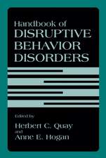 Handbook of Disruptive Behavior Disorders