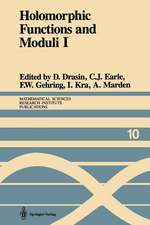 Holomorphic Functions and Moduli I: Proceedings of a Workshop held March 13–19, 1986