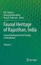 Faunal Heritage of Rajasthan, India: General Background and Ecology of Vertebrates