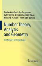 Number Theory, Analysis and Geometry: In Memory of Serge Lang