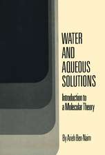 Water and Aqueous Solutions: Introduction to a Molecular Theory