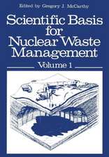 Scientific Basis for Nuclear Waste Management: Volume 1 Proceedings of the Symposium on “Science Underlying Radioactive Waste Management,” Materials Research Society Annual Meeting, Boston, Massachusetts, November 28–December 1, 1978