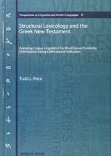 Price, T: Structural Lexicology and the Greek New Testament