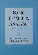 Marsden, J: Basic Complex Analysis