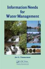 Information Needs for Water Management