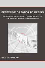 Effective Dashboard Design