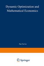 Dynamic Optimization and Mathematical Economics