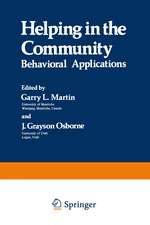 Helping in the Community: Behavioral Applications