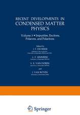 Recent Developments in Condensed Matter Physics: Volume 3 · Impurities, Excitons, Polarons, and Polaritons