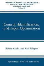 Control, Identification, and Input Optimization