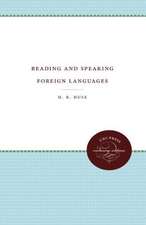 Reading and Speaking Foreign Languages