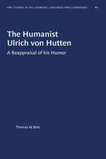 The Humanist Ulrich Von Hutten