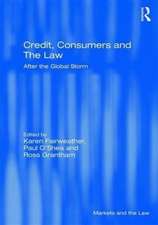 Credit, Consumers and the Law: After the global storm