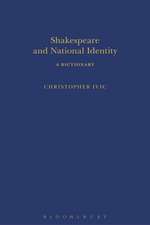 Shakespeare and National Identity: A Dictionary