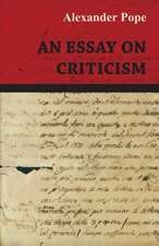 An Essay on Criticism