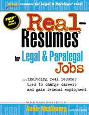 Real-Resumes for Legal & Paralegal Jobs