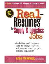 Real-Resumes for Supply & Logistics Jobs