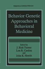 Behavior Genetic Approaches in Behavioral Medicine