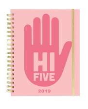 HI FIVE 2019 LARGE SPIRAL BOUND DIARY