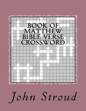 Book of Matthew Bible Verse Crossword