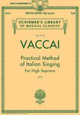 Vaccai: Practical Method of Italian Singing - High Soprano (Book/Online Audio)