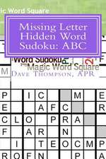 Missing Letter Hidden Word Sudoku