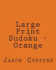 Large Print Sudoku - Orange