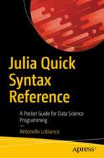 Julia Quick Syntax Reference