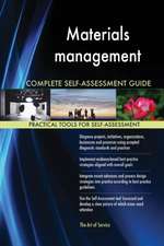 Materials management Complete Self-Assessment Guide