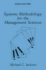 Systems Methodology for the Management Sciences