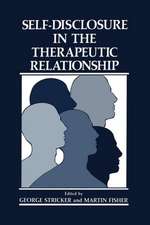 Self-Disclosure in the Therapeutic Relationship