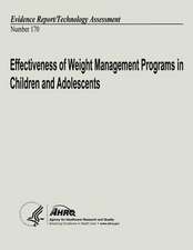 Effectiveness of Weight Management Programs in Children and Adolescents