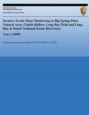 Invasive Exotic Plant Monitoring at Big Spring Pines Natural Area, Chubb Hollow, Long Bay Field and Long Bay at Ozark National Scenic Riverways, Year