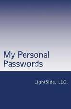 My Personal Passwords: A Peyton Brooks' Mystery