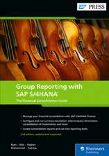 Group Reporting with SAP S/4HANA