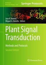 Plant Signal Transduction: Methods and Protocols