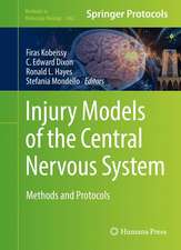 Injury Models of the Central Nervous System: Methods and Protocols