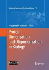 Protein Dimerization and Oligomerization in Biology