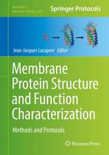 Membrane Protein Structure and Function Characterization: Methods and Protocols