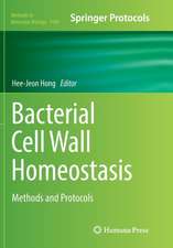 Bacterial Cell Wall Homeostasis: Methods and Protocols