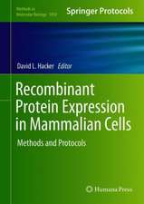 Recombinant Protein Expression in Mammalian Cells: Methods and Protocols