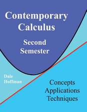 Contemporary Calculus Second Semester