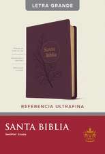 Santa Biblia Rvr60, Edición de Referencia Ultrafina, Letra Grande (Sentipiel, Ciruela, Índice, Letra Roja)