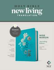 NLT Wide Margin Bible, Filament Enabled (Hardcover Cloth, Ocean Blue Floral, Red Letter)