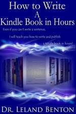 How to Write a Kindle Book in Hours